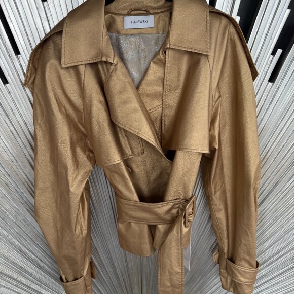 Aggi by Halewski Collins Short Vegan Leather Jacket - Picture 6 of 8